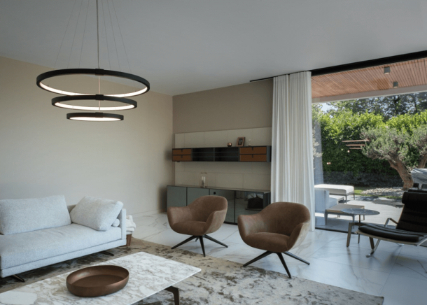 Pakabinamas vidaus šviestuvas SLV ONE TRIPLE DALI LED - juodas