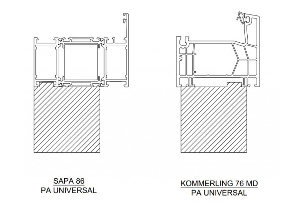 Profilis cokolinis WARMOTECH PA UNIVERSAL, su spyna, 60mm, 1150mm (įv.aukščiai)