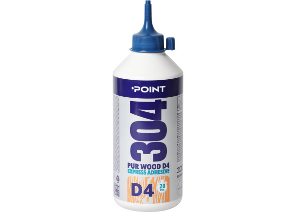 Klijai POINT 304 PUR D4 Express Construction Wood Adhesive, 750 g.