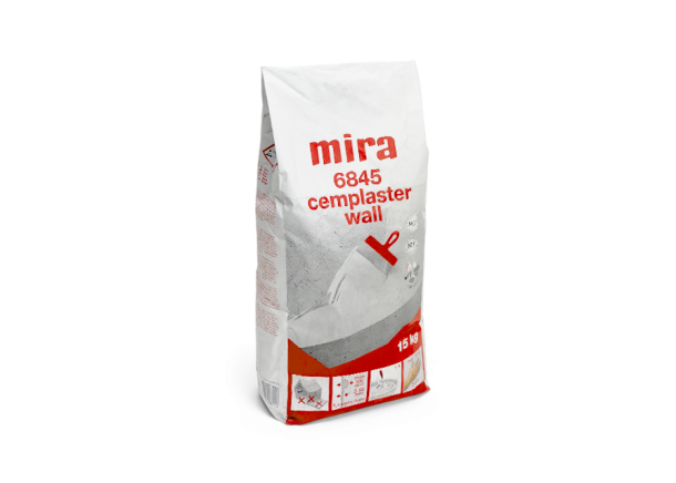 Tinkas Mira 6845 cemplaster wall, 2-100mm, greitai stingstantis, 15kg